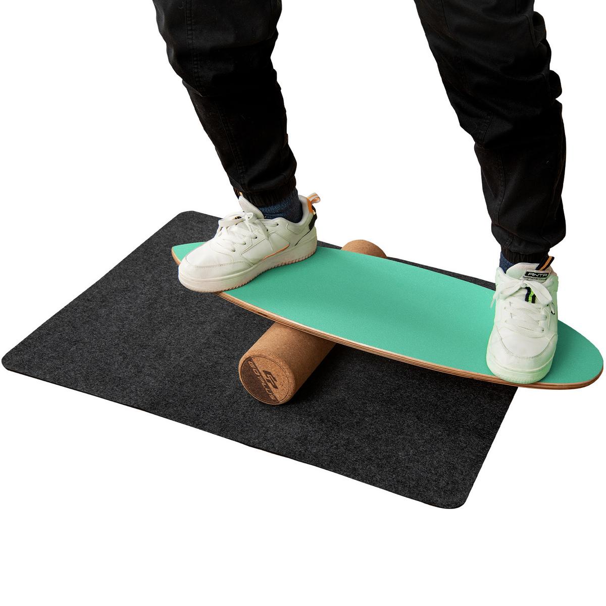 BALANCIERBRETT Grün - Grün, Holz (82/28cm) - COSTWAY
