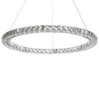 HÄNGELAMPE Magat 60x60x142 cm - Silberfarben, Metall (60/60/142cm) - Beliani
