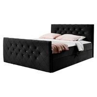 BOXBETT Malaga - H3 - Schwarz, Holz (160/200cm) - MIRJAN24
