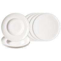PIZZA- UND PASTA-SET Volos weiß 8-tlg. - Weiß, Keramik (2/2/2cm) - Ritzenhoff Breker