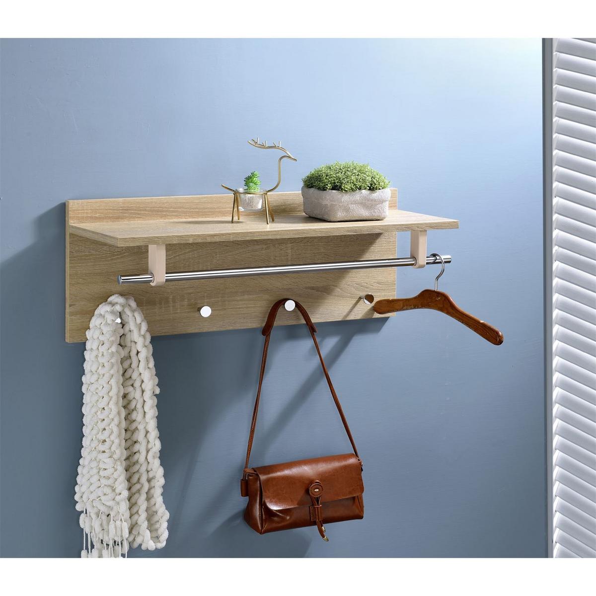 WANDGARDEROBE ULF Sonoma Eiche - Sonoma Eiche, Holzwerkstoff (75/30/26cm) - IDIMEX