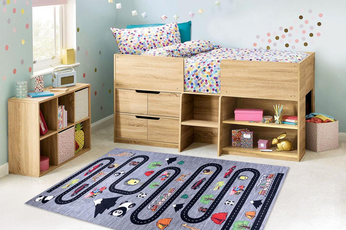 TEPPICH Bambino 140/190 cm - Anthrazit, Textil (140/190cm) - rugsX