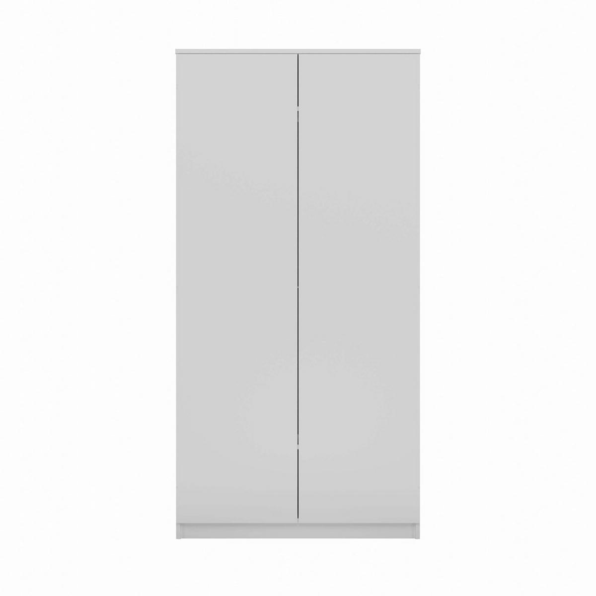 KLEIDERSCHRANK Weiß 90/180/50 - Weiß, Holzwerkstoff (90/180/50cm) - RAUMHIRSCH FURNITURE