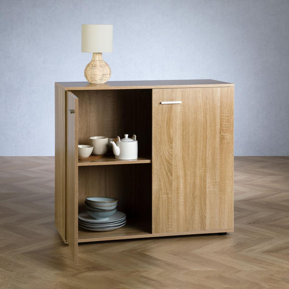KOMMODE CHICAGO Sonoma Eiche - Sonoma Eiche, Holzwerkstoff (91/82/40cm) - CARO-Möbel