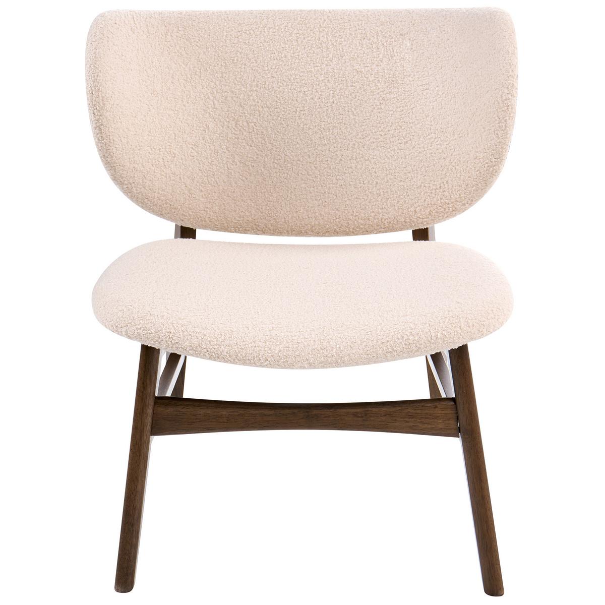 SESSEL Bouclé Braun/Hellbeige Day - Beige, Textil (62/70/69cm) - Beliani