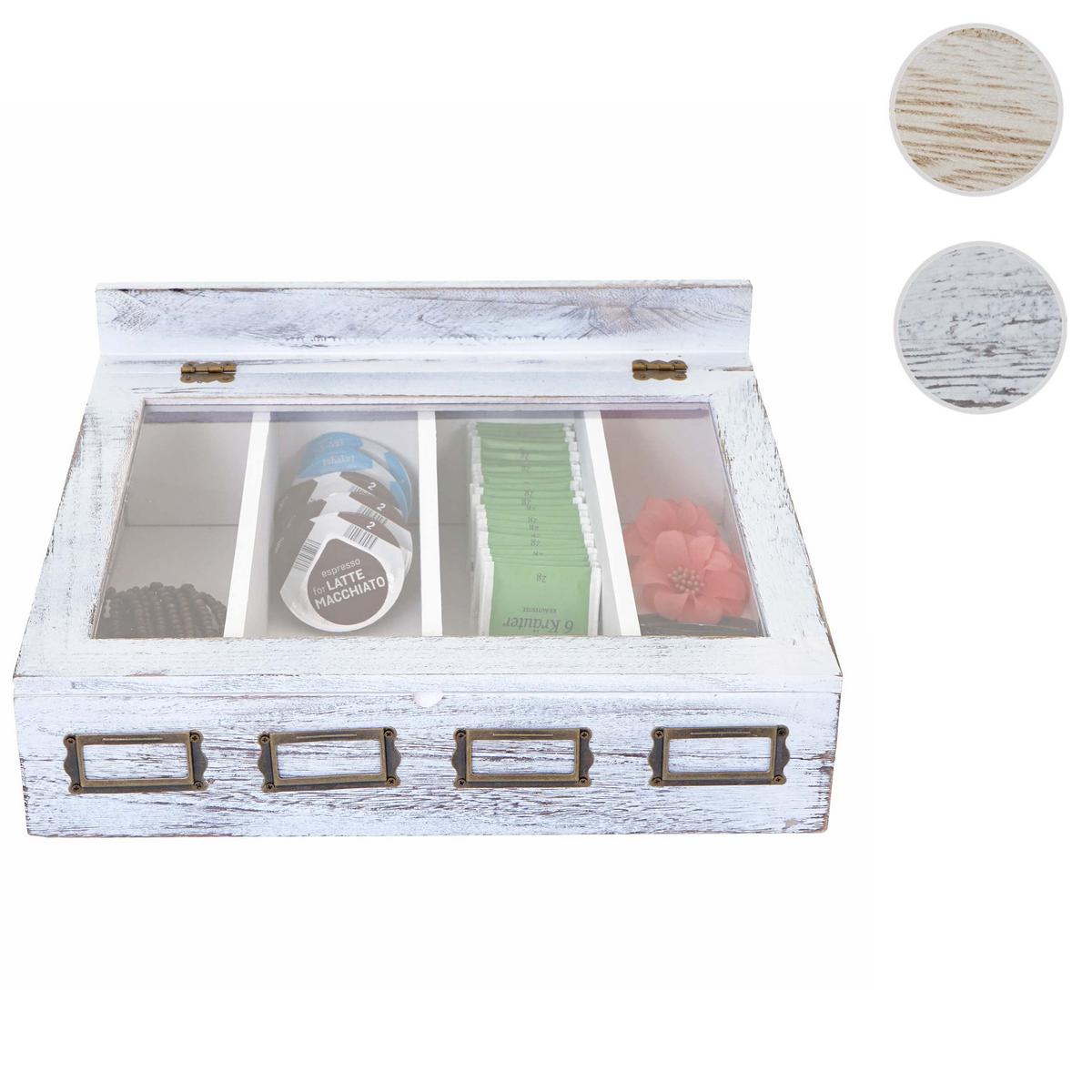 AUFBEWAHRUNGSBOX Weiß - Weiß, Holz (37/33cm) - MCW