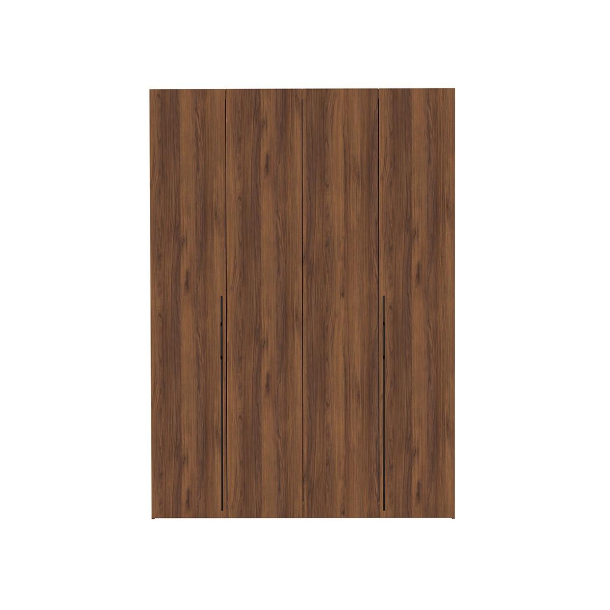 DREHTÜRENSCHRANK ANCONA 170/240/58cm 4-türig Braun - Braun, Holzwerkstoff (170/240/58cm) - MASSENO