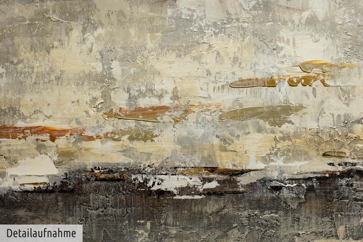 ACRYLBILD HANDGEMALT 100/50 cm - Braun, Holz/Textil (100/50cm) - KUNSTLOFT