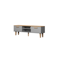LOWBOARD Denver II - Grau, Holzwerkstoff (160/47/35cm) - RAUMHIRSCH FURNITURE