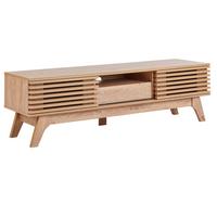 TV-MÖBEL Hellbraun Detroit Ii - Hellbraun, Holzwerkstoff (149/44/36cm) - Beliani