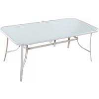 GARTENTISCH cordoba weiss - Weiß, Glas (180/90/72cm) - Habitat Garten