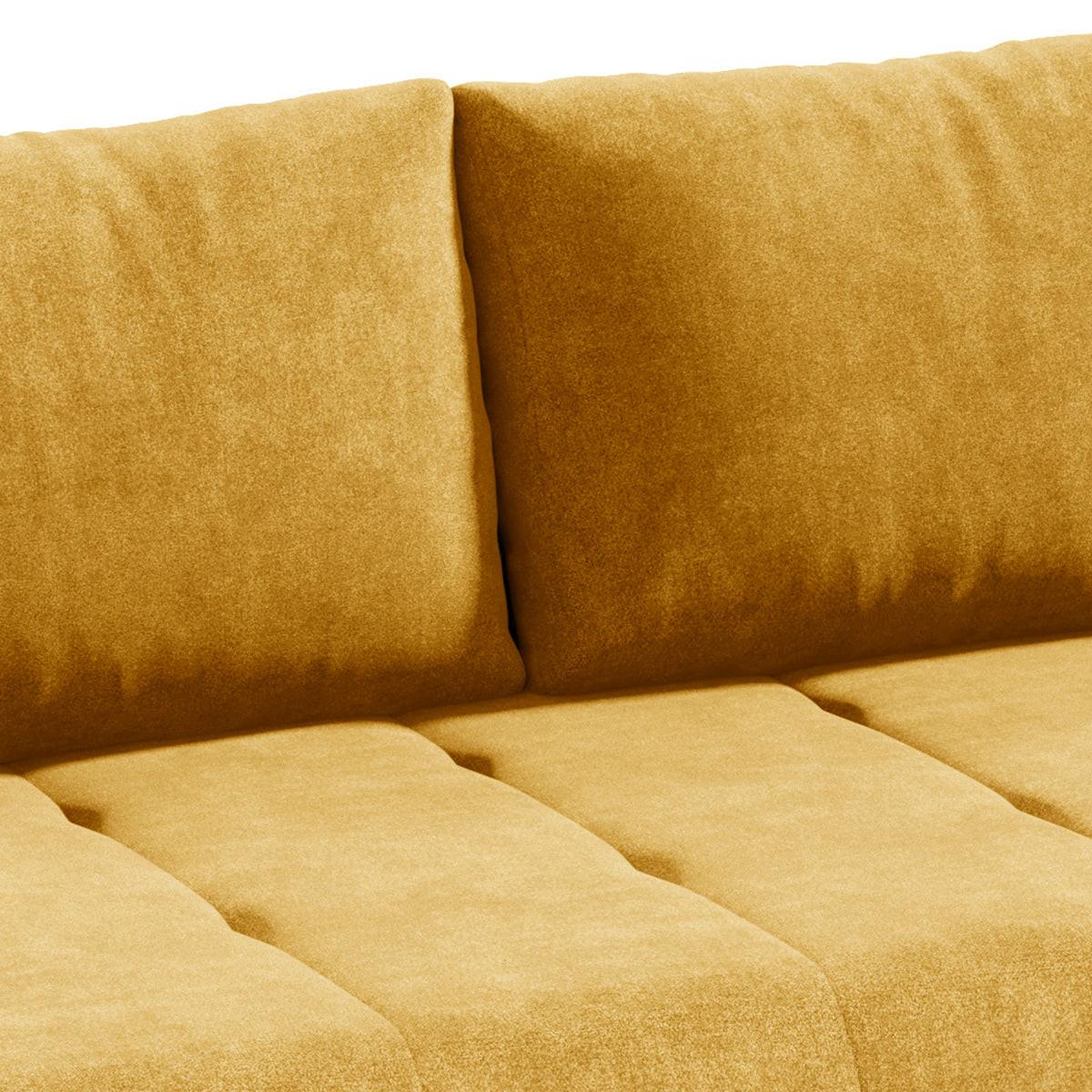 SCHLAFSOFA Jonas 3 Sitzplätze Gelb - Gelb, Holzwerkstoff (240/85/110cm) - Petits-meubles