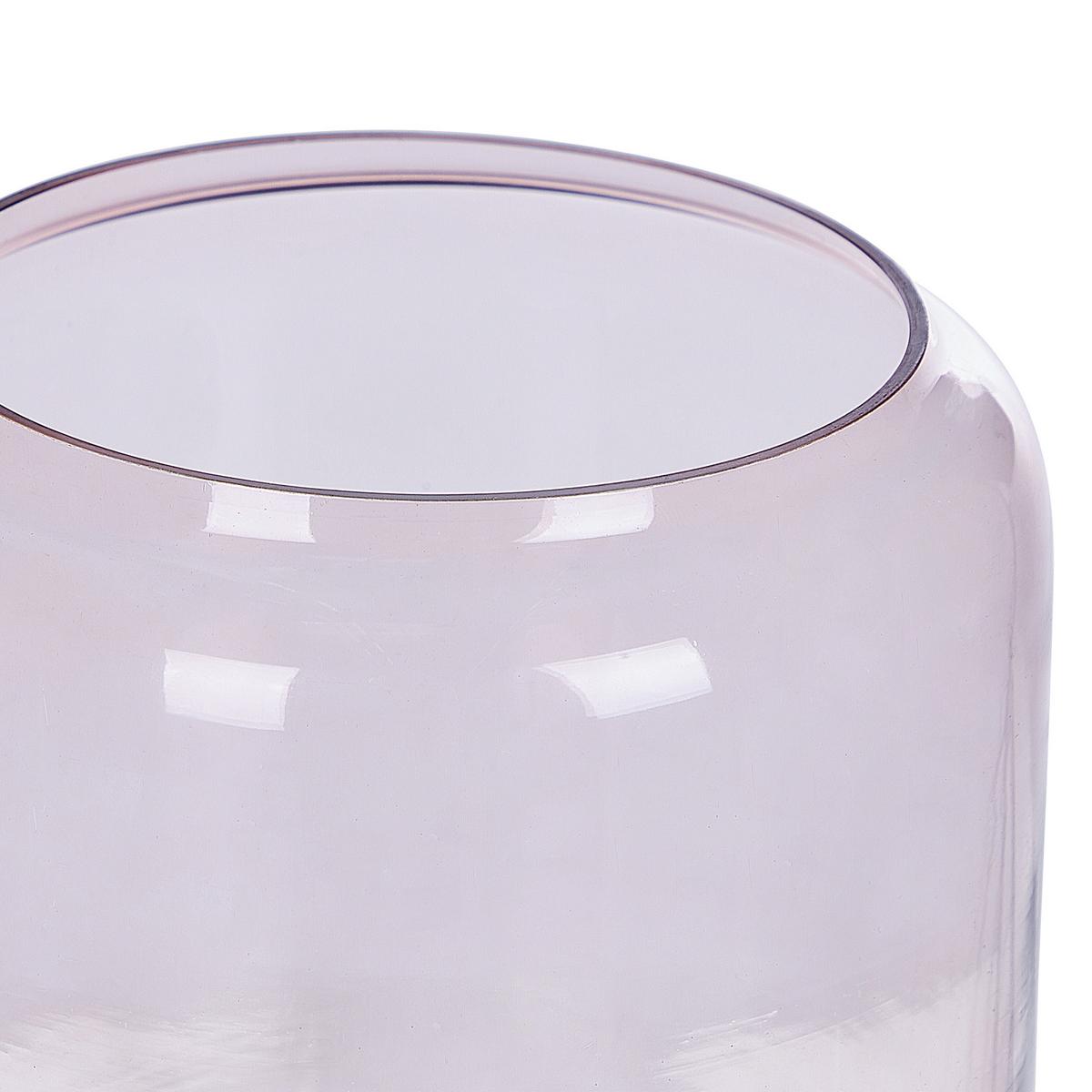 DEKOVASE Glas rosa Rasam - Rosa, Glas (20cm) - Beliani