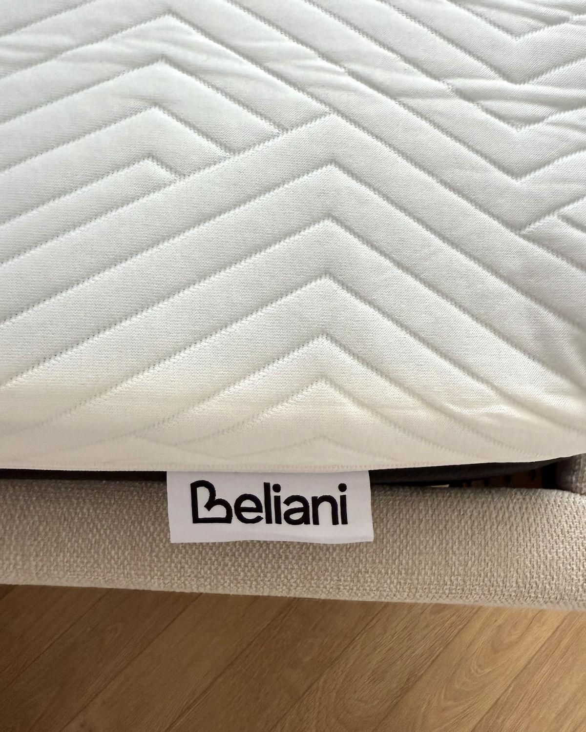 GEL-MEMORY-SCHAUMMATRATZE H3/4 Fest 90/200 cm Spongy - Weiß, Textil (90/200cm) - Beliani