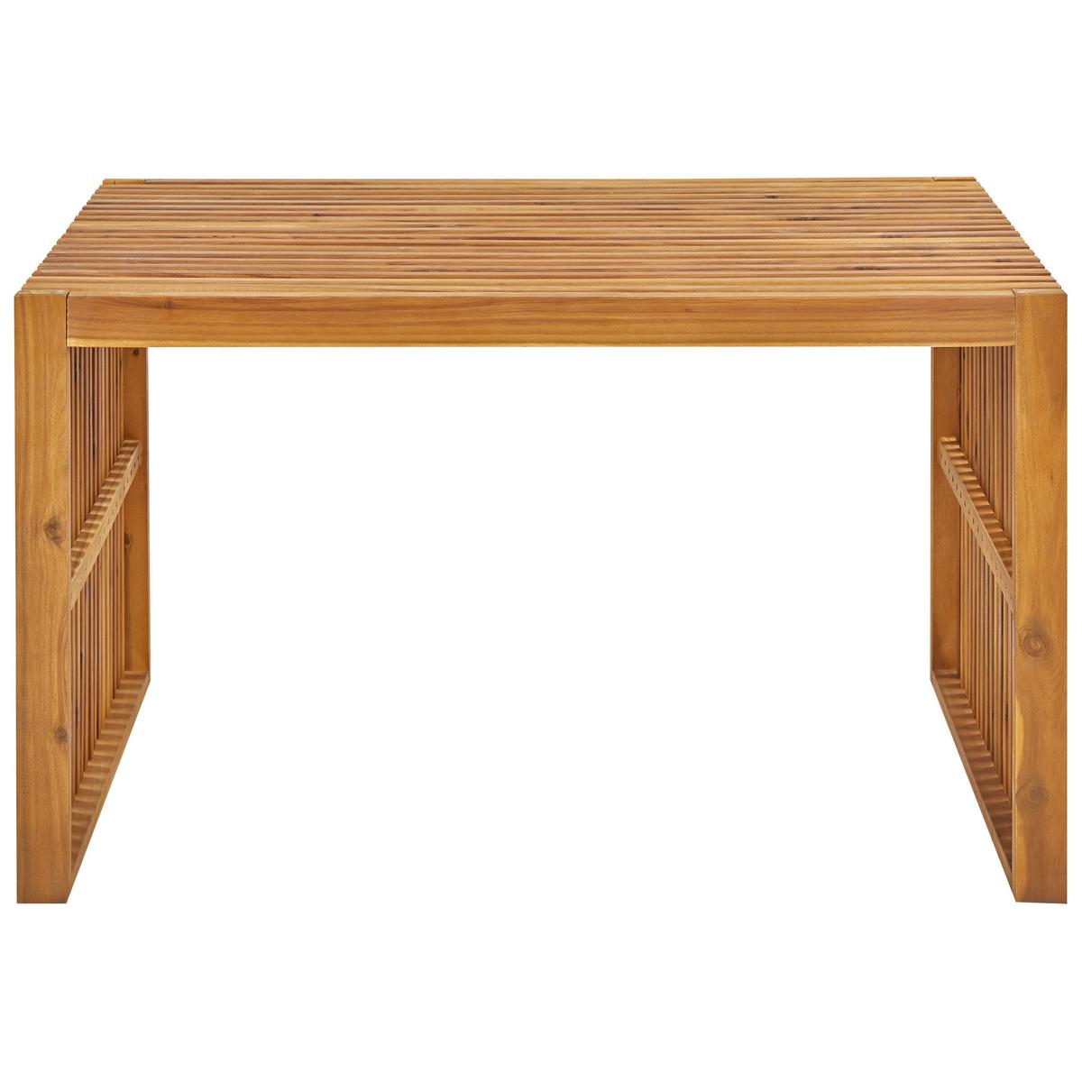 GARTENMÖBEL SET 4-Sitzer Akazienholz hellbraun 5-teilig Bellano - Hellbraun, Holz - Beliani