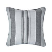 KISSENHÜLLE Morocco Stripe 45/45 cm, 100% Baumwolle - Grau, Textil (45/45cm) - Homescapes