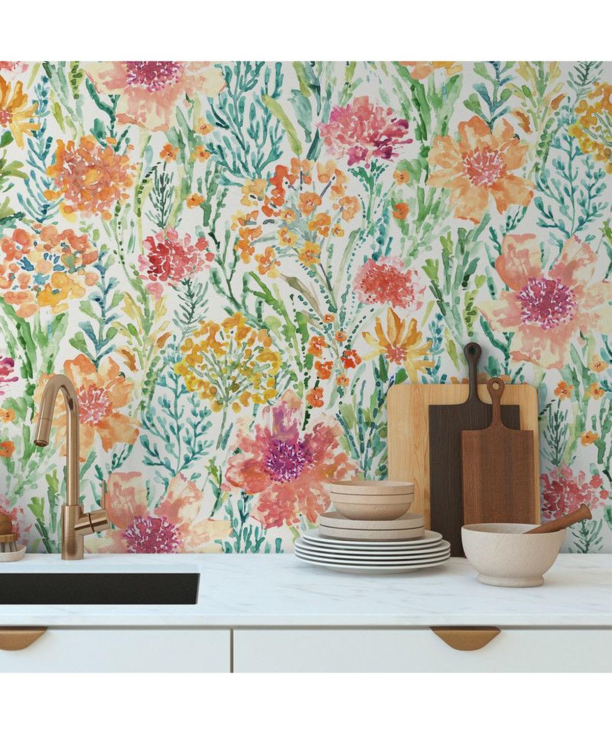 VLIESTAPETE Bunt 53/1005 cm - Weiß, Textil (53/1cm) - KUNSTLOFT