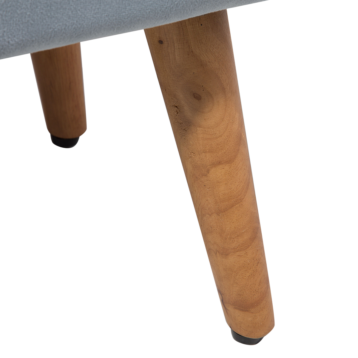 HOCKER Takoma 30/50/35 cm - Grau, Textil (50/35/30cm) - Beliani