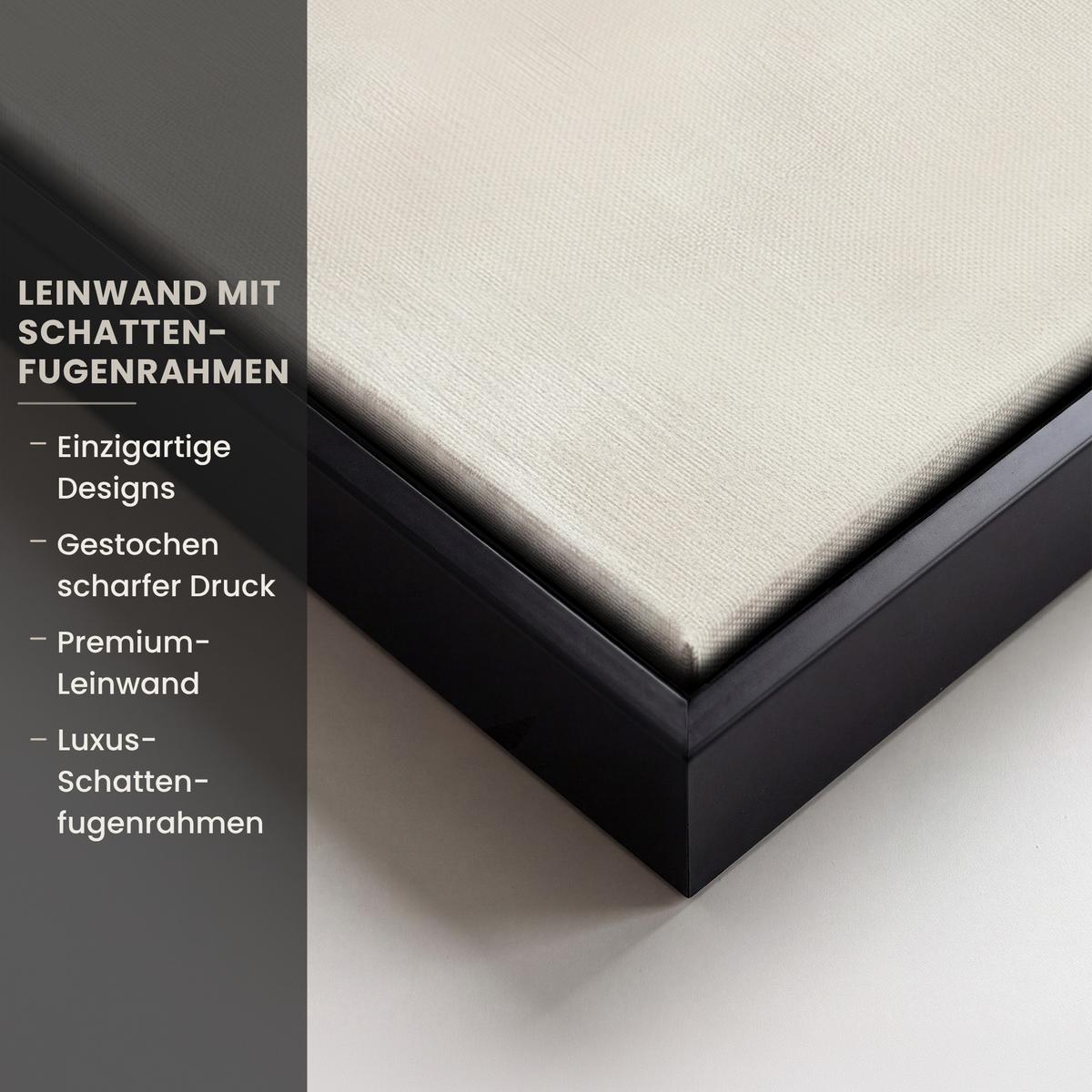 LEINWAND Bilder mit Rahmen - Wabi sabi - Pflanze - Beige - 30x40 - Taupe, Textil (30/40cm) - MuchoWow