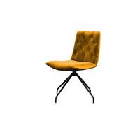 DREHSTUHL NEW CHARME Gelb Velvet (1er-Set) - Currygelb/Gelb, Textil (52/87/66cm) - KAWOLA