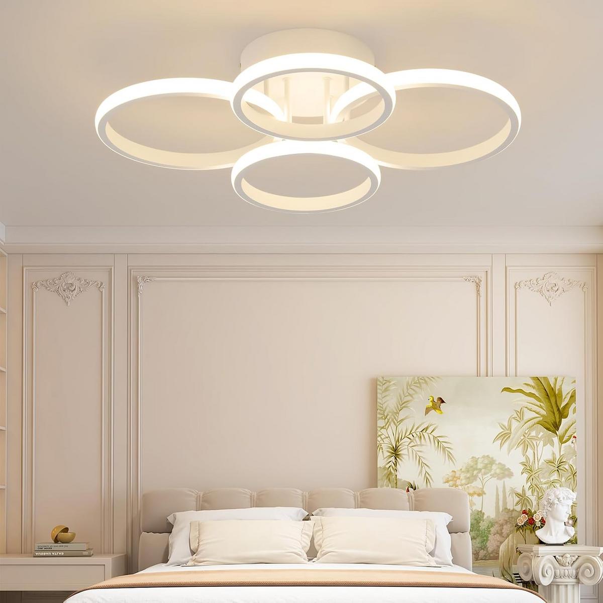 LED-DECKENLEUCHTE Xalvor 41.5/52.5/11.8 cm - Weiß, Metall (52.5/41.5/11.8cm) - ZMH