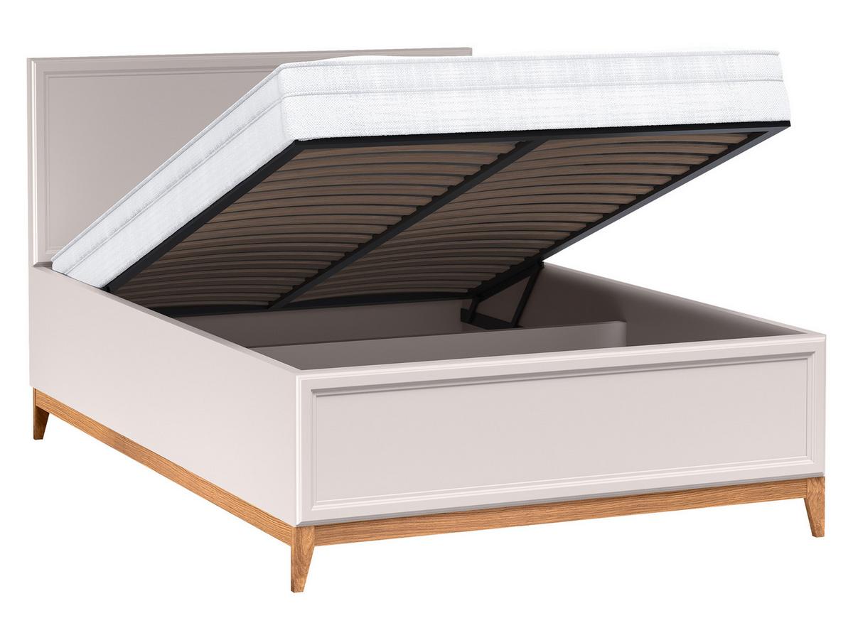 BETT Windsor W-17 - 140x200 cm - Kaschmir/Naturfarben, Holz/Holzwerkstoff (140/200cm) - MIRJAN24