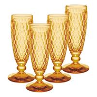 SEKTGLÄSER Boston Coloured Saffron 145 ml 4er Set - Gelb, Glas (0.145L) - Villeroy & Boch