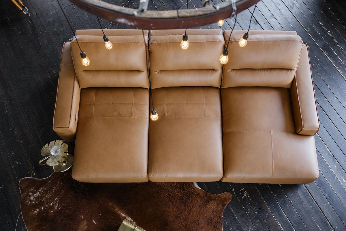 BIGSOFA DORI Braun Leder - Schwarz/Braun, Leder/Kunststoff (288/92/164cm) - KAWOLA