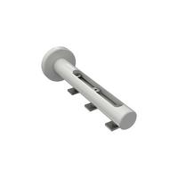 TRÄGER FÜR GARDINENSTANGEN INNENLAUF 20 mm Ø, Siteno Langloch 1 bis 3-läufig, Weiß - Weiß, Metall (13/4/4cm) - INTERDECO