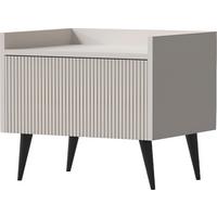NACHTTISCH Arysa in Beige Cashmere 52/45/41 cm - Kaschmir/Beige, Holzwerkstoff/Metall (52/45/41cm) - WFL GROUP