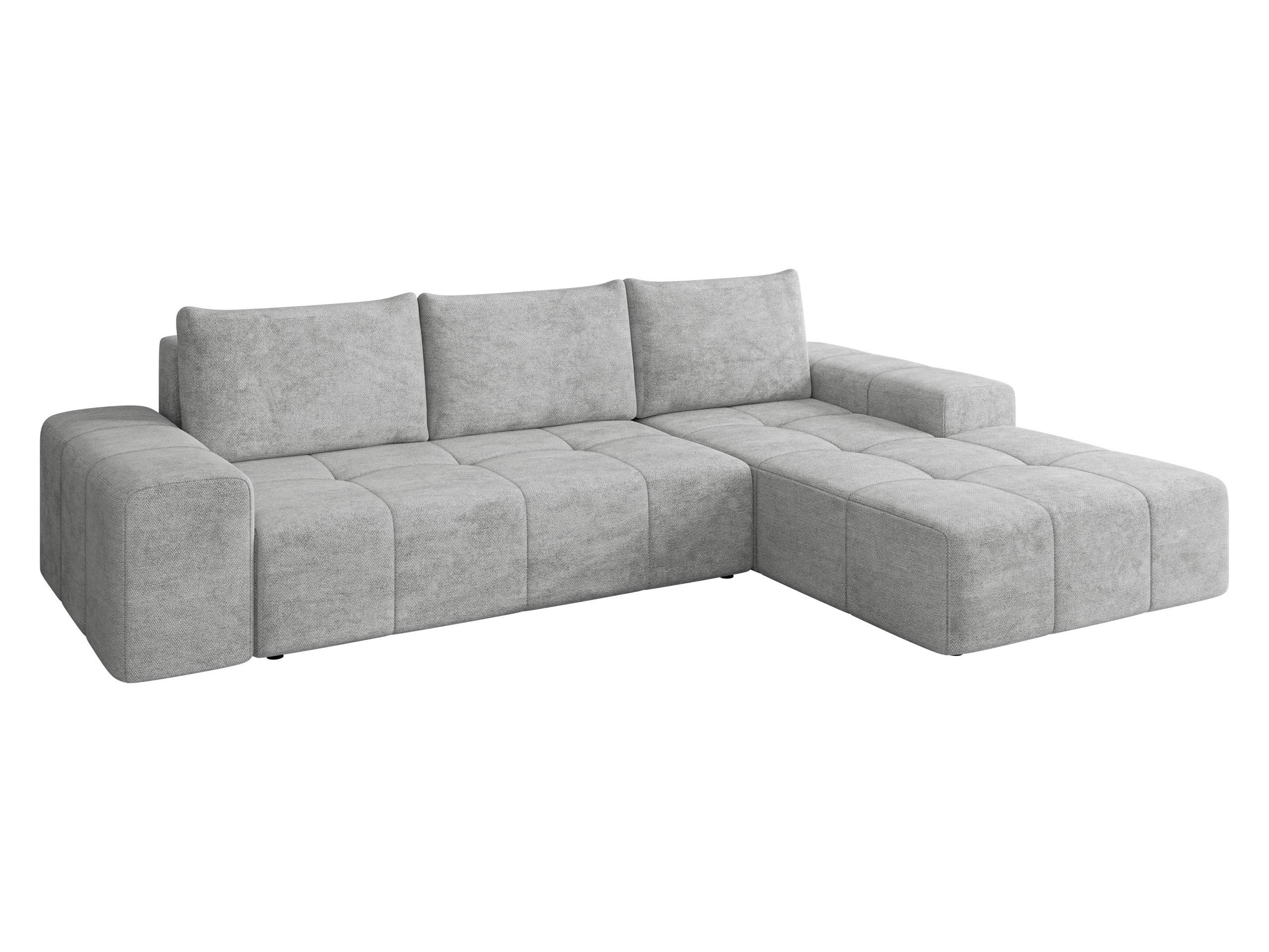 ECKSCHLAFSOFA Tonseo L, Seite: Rechts - Hellgrau/Schwarz, Holz/Kunststoff (173/275cm) - MIRJAN24