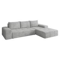 ECKSCHLAFSOFA Tonseo L, Seite: Rechts - Hellgrau/Schwarz, Holz/Kunststoff (173/275cm) - MIRJAN24