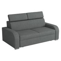 SOFA Oslo 3 - Dunkelgrau/Silberfarben, Holz/Kunststoff (200/85/100cm) - MIRJAN24