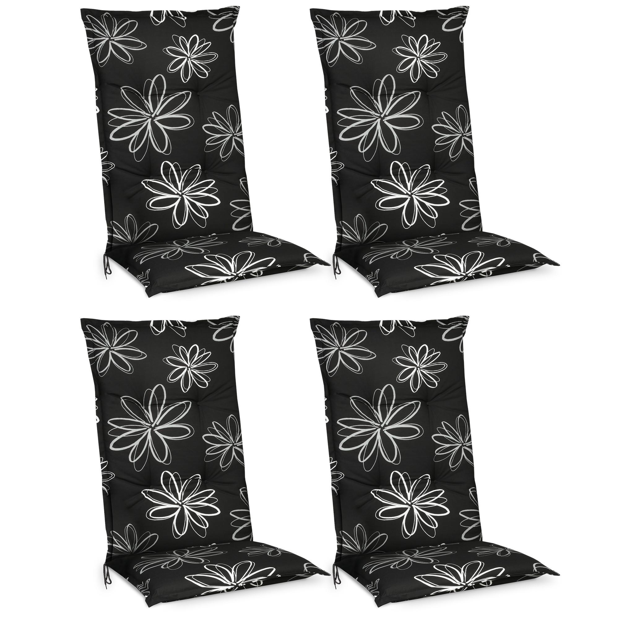 HOCHLEHNERAUFLAGE Flores 120/50/6cm Ornamente 4tlg - Multicolor, Textil (50/6/120cm) - Beautissu 
