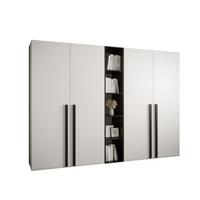 GARDEROBENSCHRANK 230/184/42 - Schwarz/Weiß, Holz/Kunststoff (230/184/42cm) - MÖBEL KRYSPOL