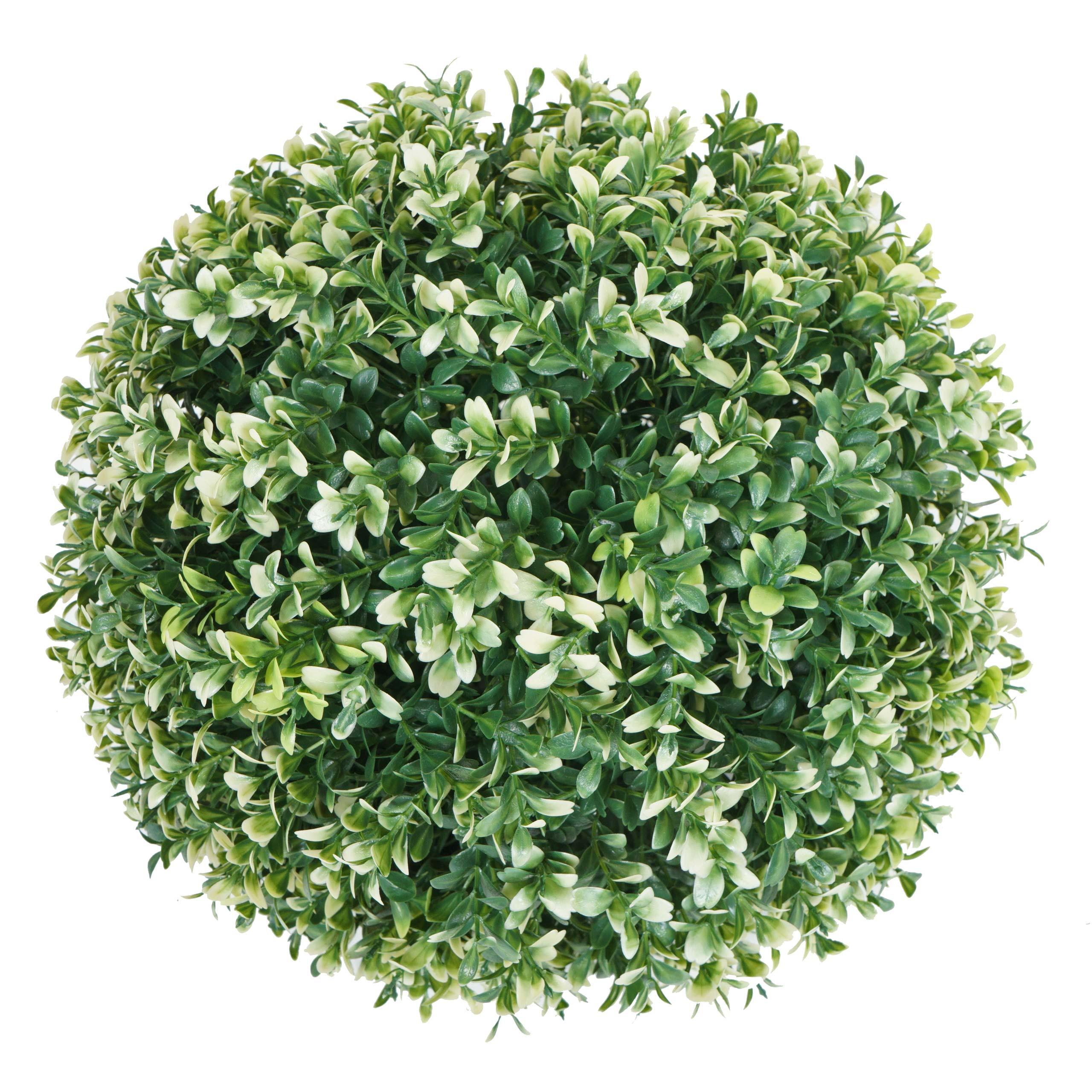 KÜNSTLICHER BUSCH Weiß - Weiß, Kunststoff (35cm) - MCW