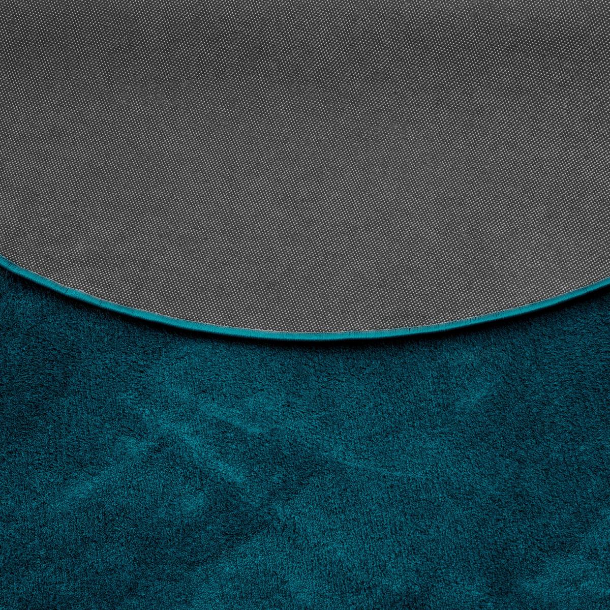 HOCHFLOR LANGFLOR TEPPICH SUPER SOFT MELIA RUND - Petrol, Textil (200/200cm) - Pergamon