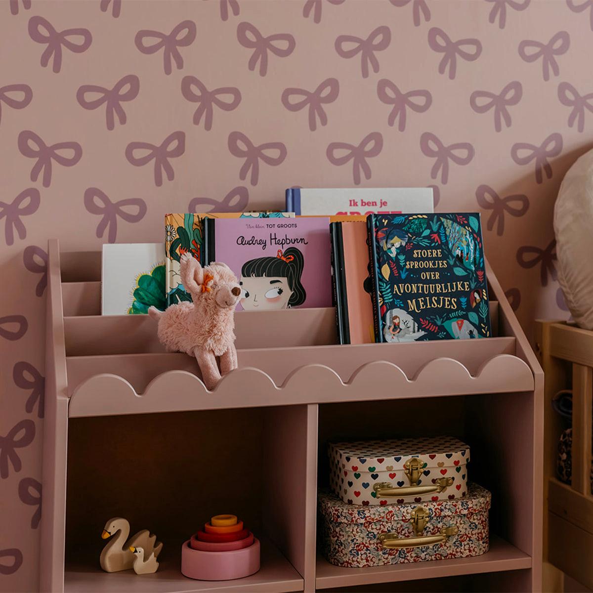 BÜCHERREGAL Book Nook Rose - Rosa, Holzwerkstoff (71/76/33cm) - Petits-meubles