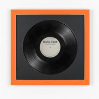 SCHALLPLATTEN BILDERRAHMEN 40/40 2er Set - Orange, Holz (40/40cm) - K-Möbel