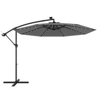 SONNENSCHIRM Grau - Grau, Kunststoff (300/300cm) - COSTWAY