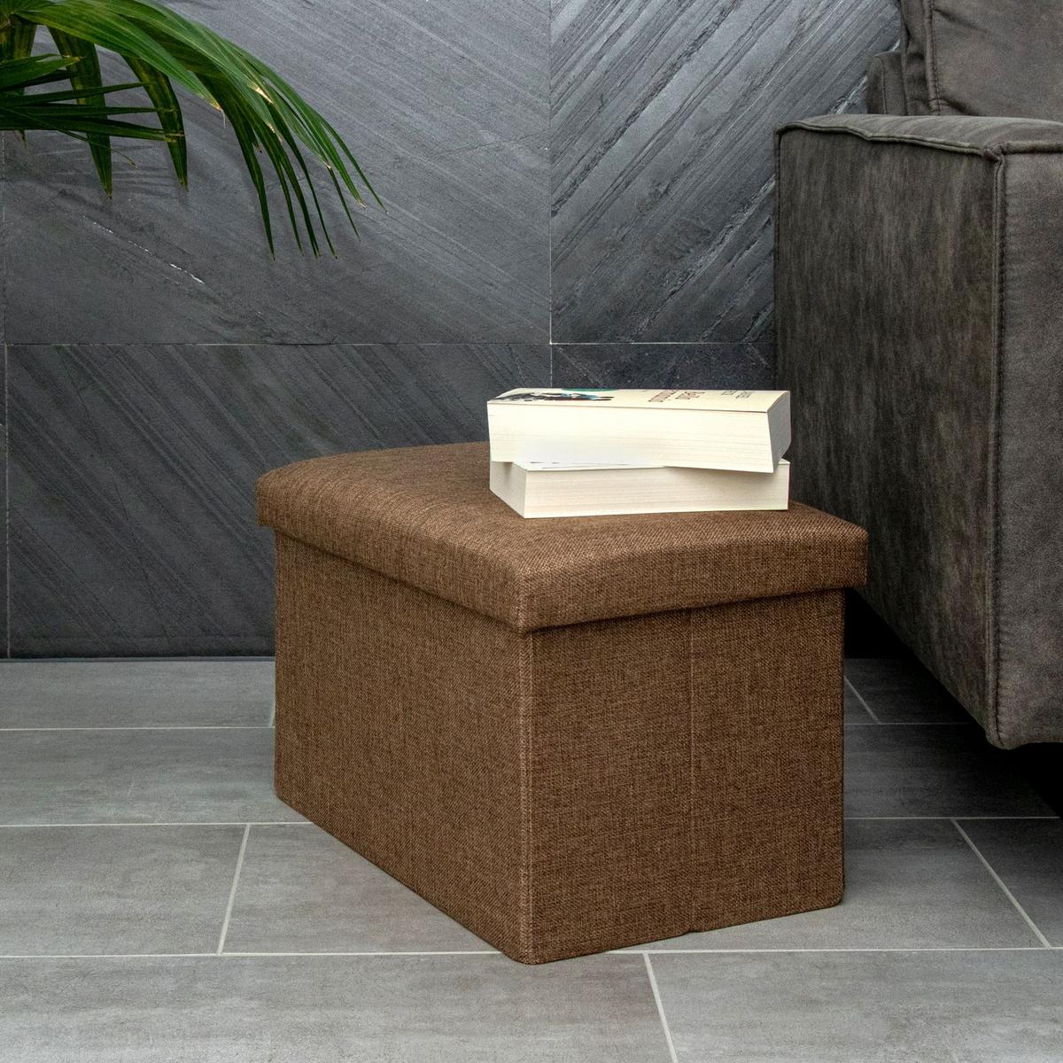 SITZBANK Faltbar 49/30/30 cm (Braun) - Braun, Textil (49/30/30cm) - Intirilife