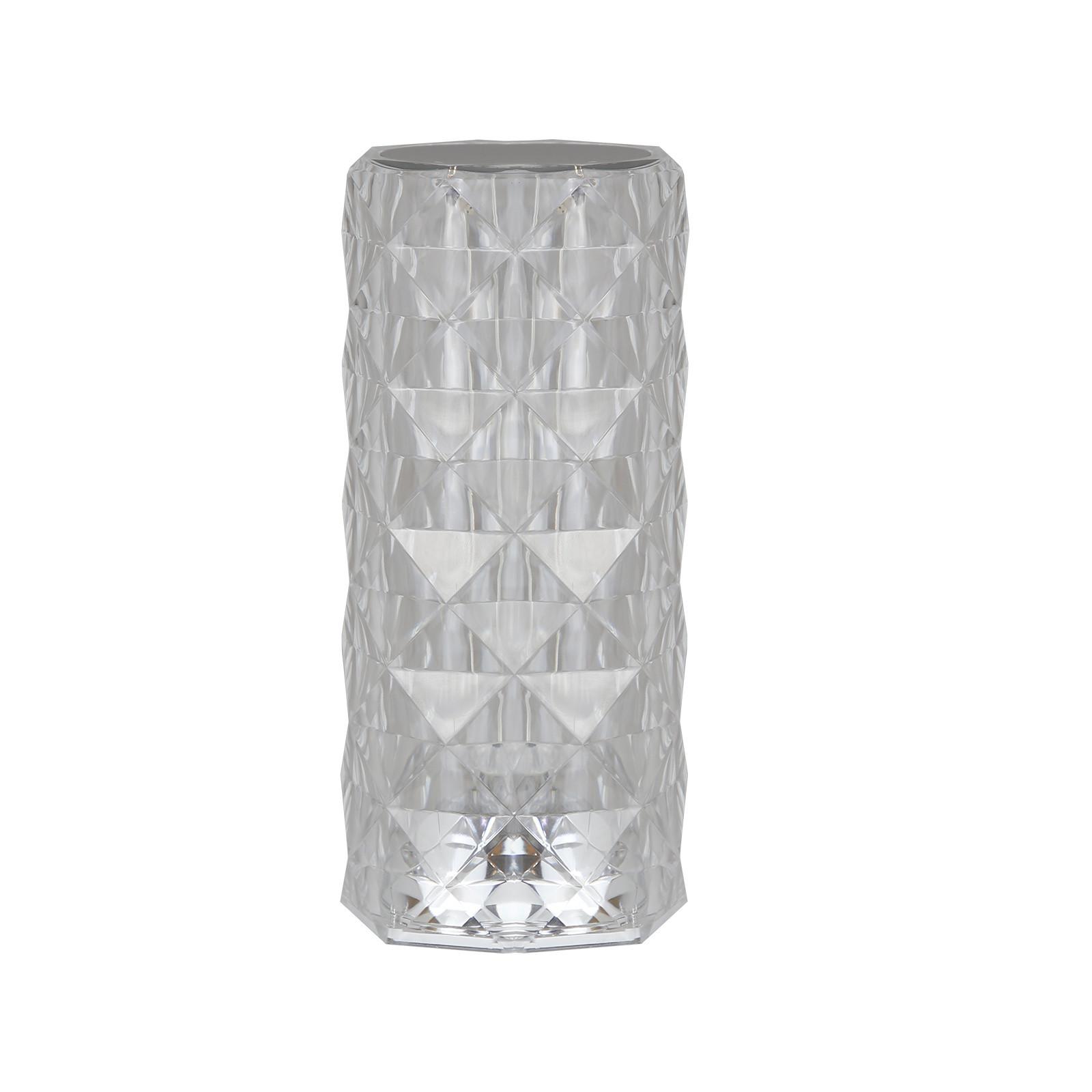 LED-TISCHLEUCHTE Juwel 9/9/21 cm - Transparent, Kunststoff (9/9/21cm) - Nettlife