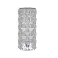 LED-TISCHLEUCHTE Juwel 9/9/21 cm - Transparent, Kunststoff (9/9/21cm) - Nettlife