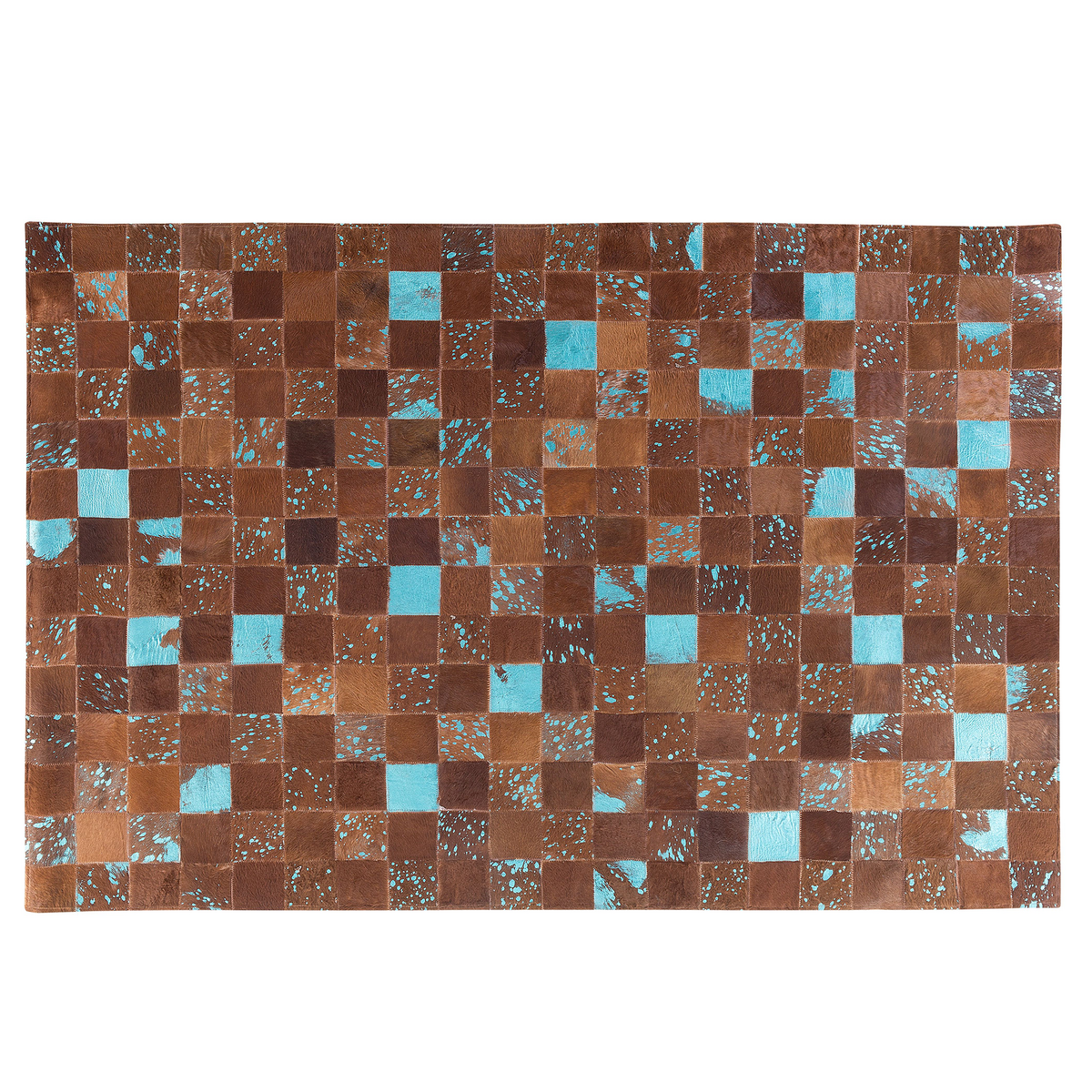 KURZFLOR-TEPPICH Aliaga 230/160 cm - Braun, Fell (160/230cm) - Beliani