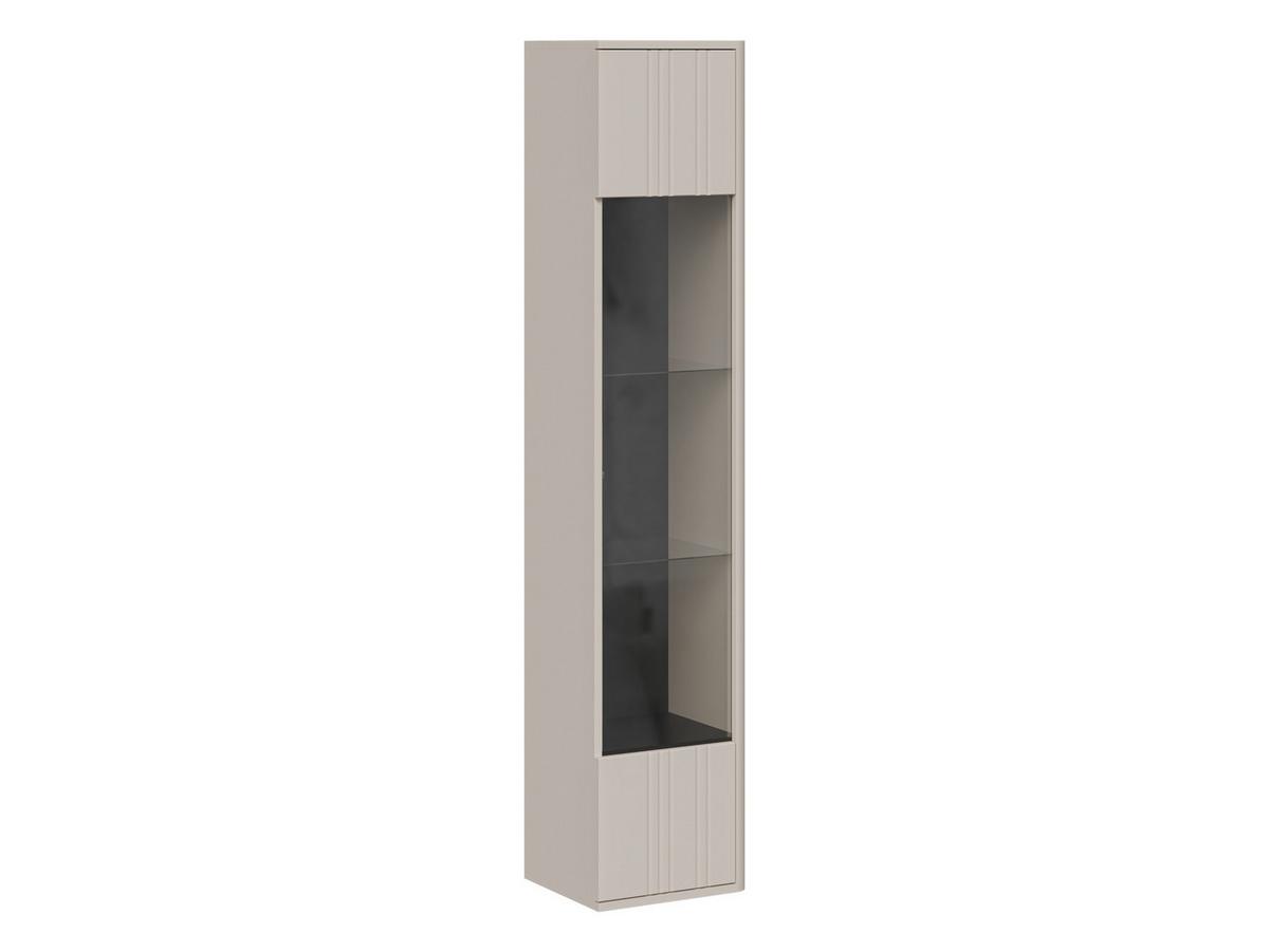 GLASVITRINE Philippe - Nussbaumfarben/Schwarz, Holzwerkstoff (36/164/31cm) - MIRJAN24