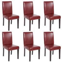 ESSZIMMERSTUHL Bordeaux 6er-Set - Rotbraun/Bordeaux, Textil (43/90/56cm) - MCW