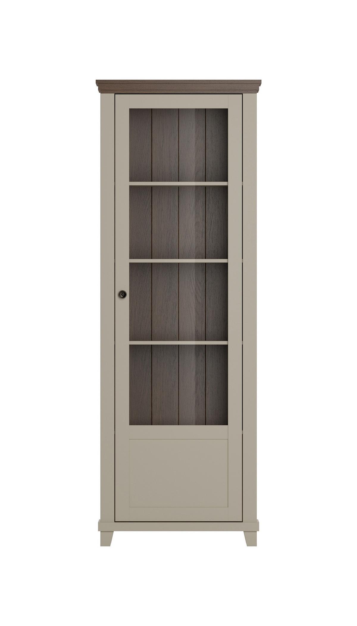 VITRINE EVANDRO 200 / 71 cm in Beige - Beige, Holzwerkstoff (71/200/42cm) - MASSENO
