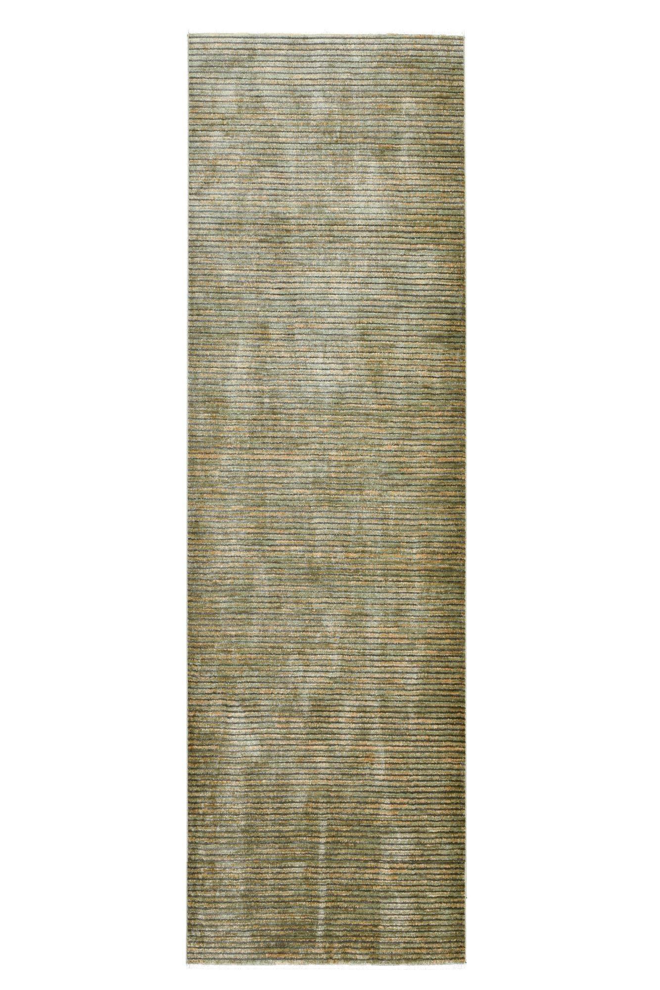 FLACHWEBETEPPICH Corduletta 80x280 cm - Grün, Textil (80/280cm) - Gino Falcone