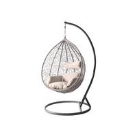 HÄNGESESSEL Savona - Hellgrau/Grau, Metall (106/195/105cm) - MIRJAN24