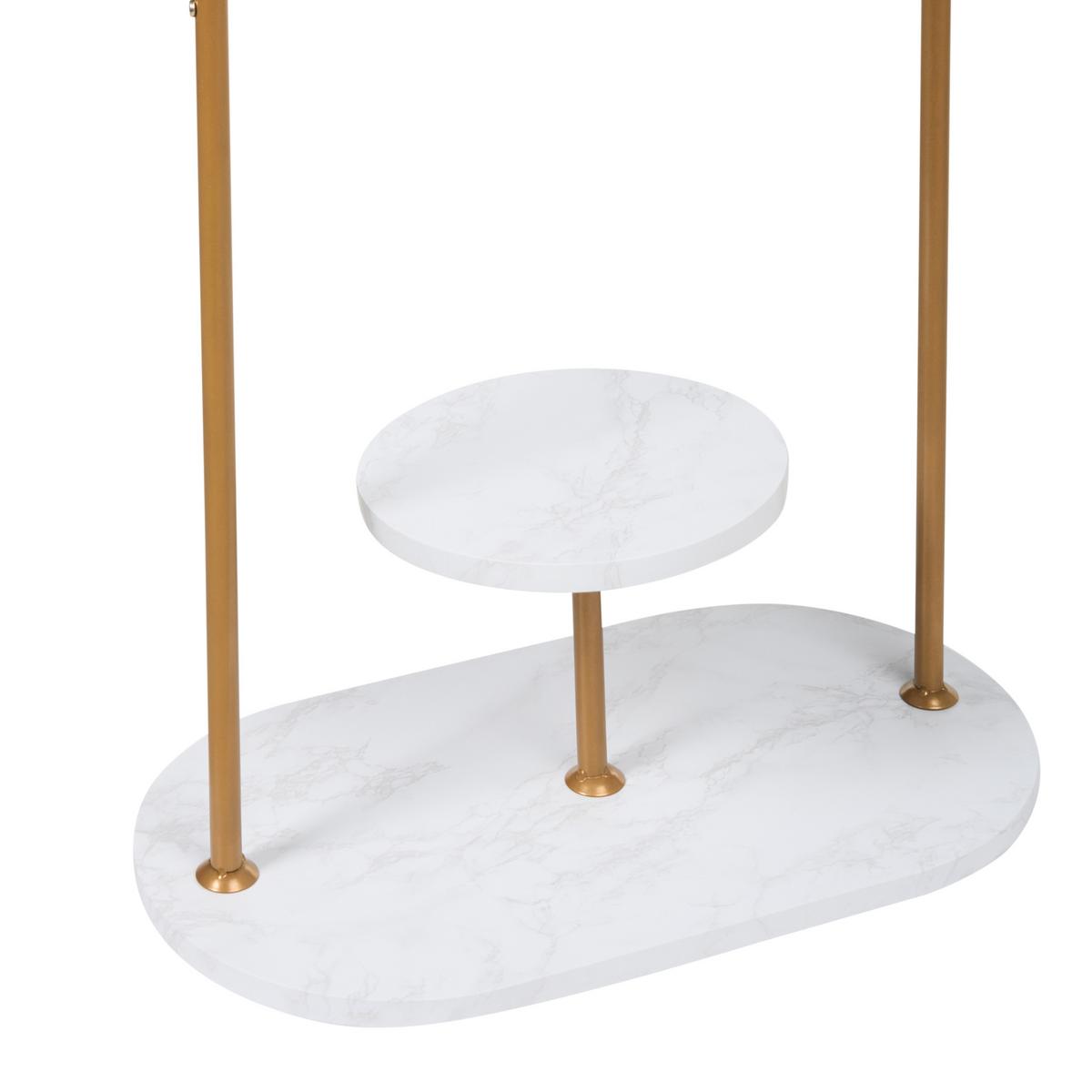 GARDEROBENSTÄNDER Gold Hardin - Goldfarben, Metall (60/174/33cm) - Beliani